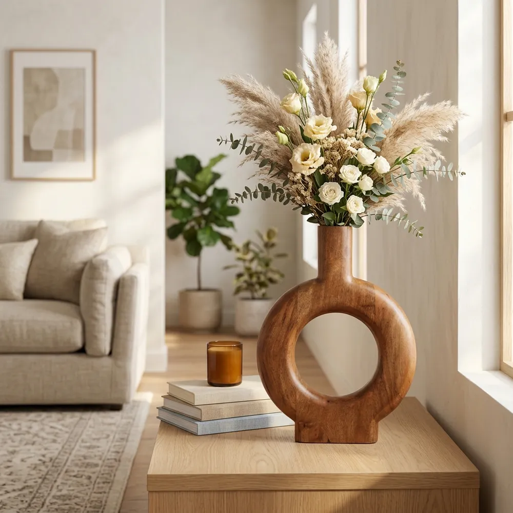 DRAPERWELL BROWN VASE 18 (IN)