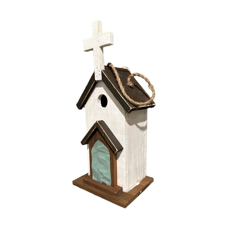 12" Hanging Church Birdhouse