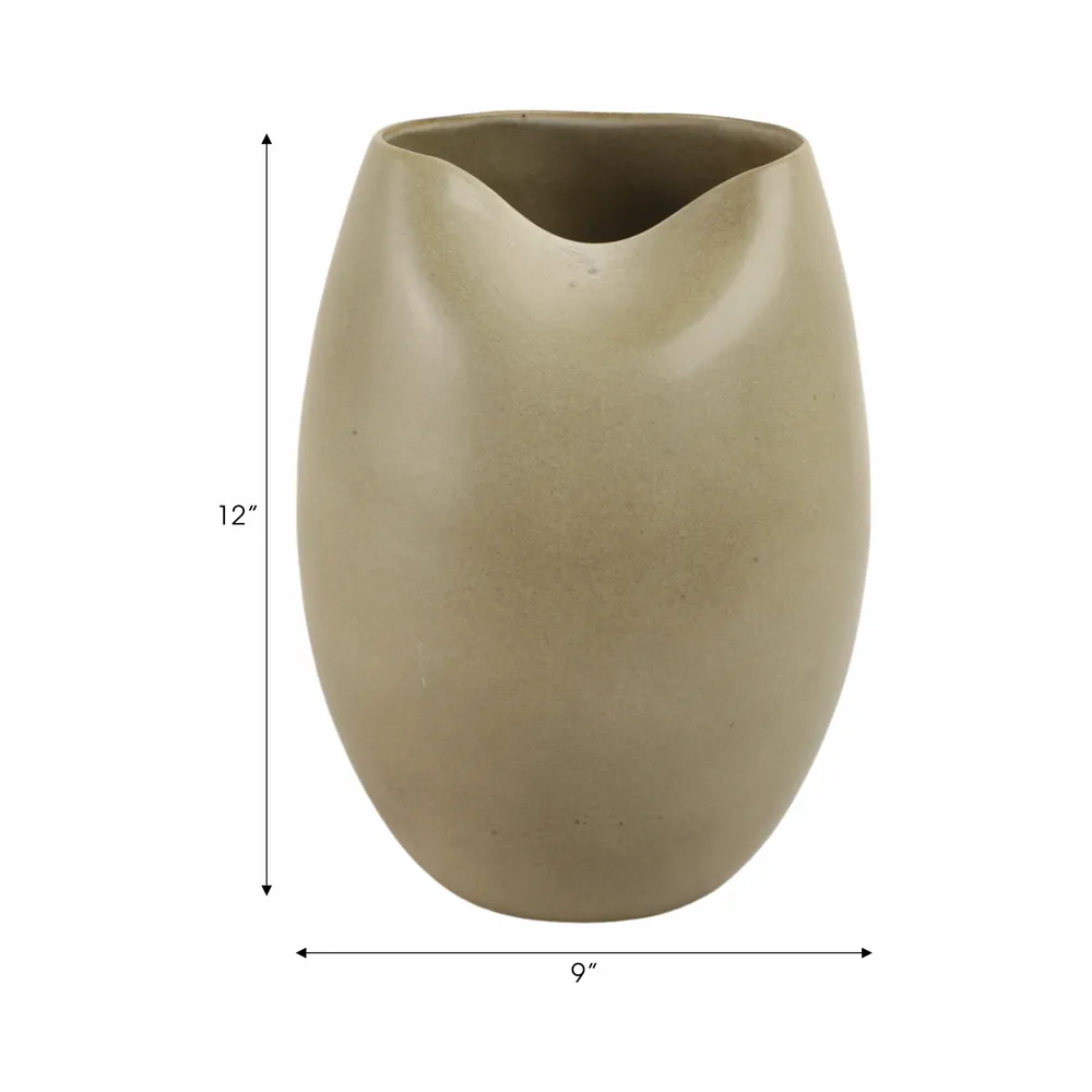 GAIGEMORE BROWN VASE 13 (IN)