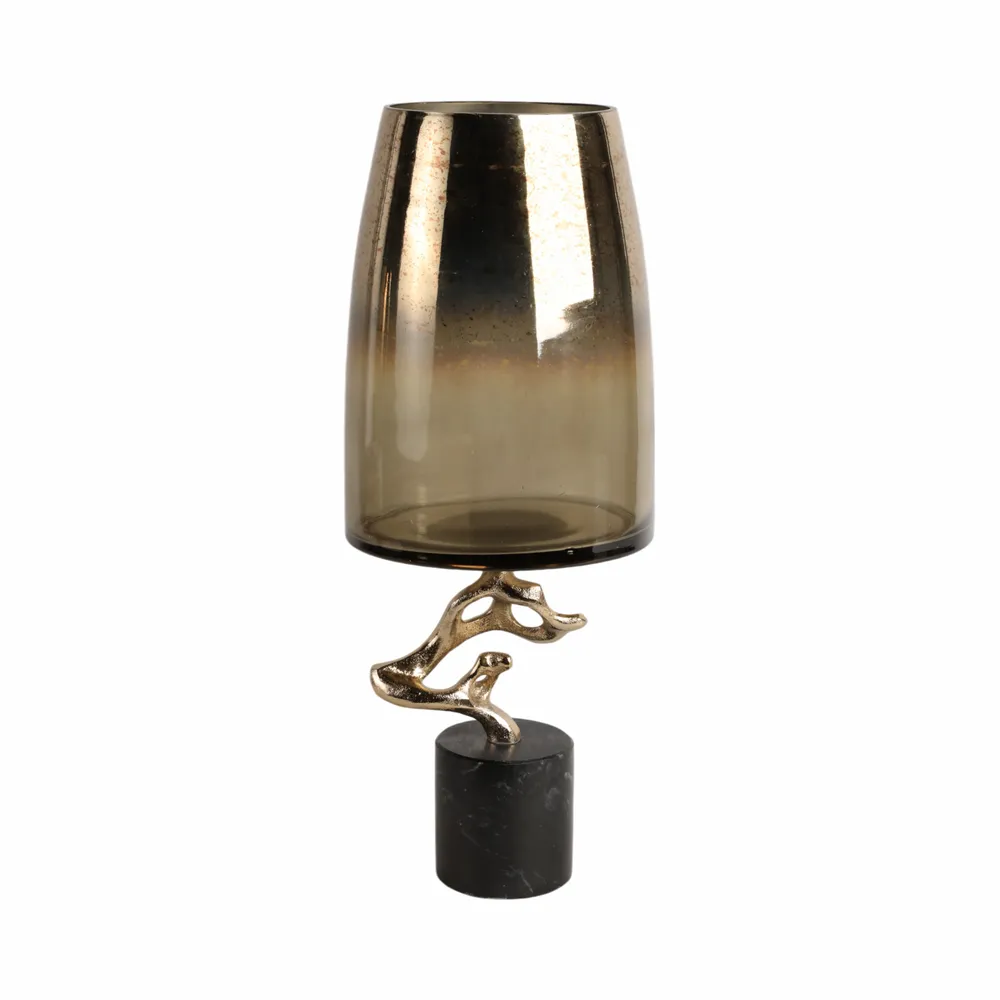 CARTERLAND GOLD GLASS VASE 19 (IN)