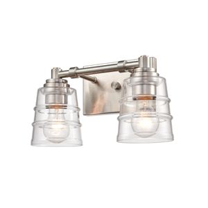 Pulsate 13'' Wide 2-Light Vanity Light - Satin Nickel 2