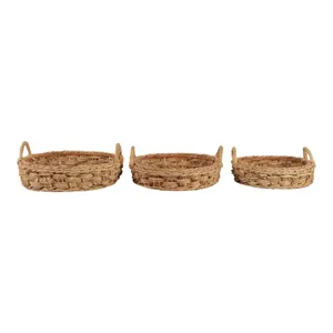 THEADALE SET OF 3 BROWN TRAY 8 (IN) 1