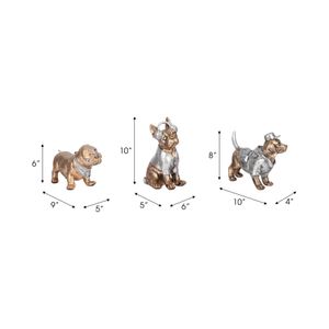 ZANEHOLM SET OF 3 GOLD DECOR 6 (IN) 9