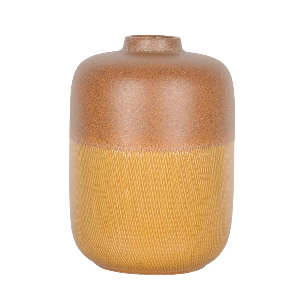 HERMONVALE TAN VASE 12 (IN)