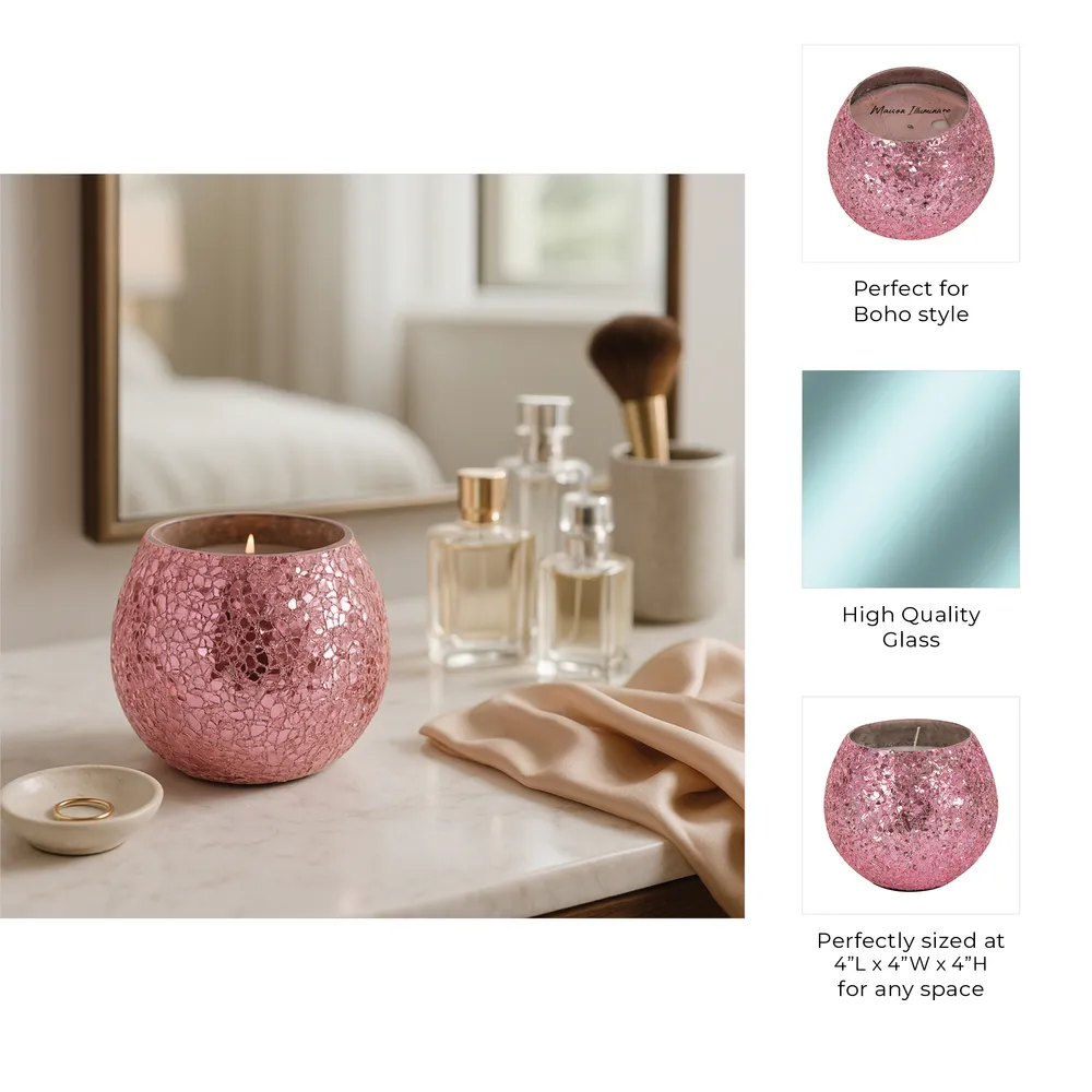 CALELEY PINK CANDLE 4 (IN)