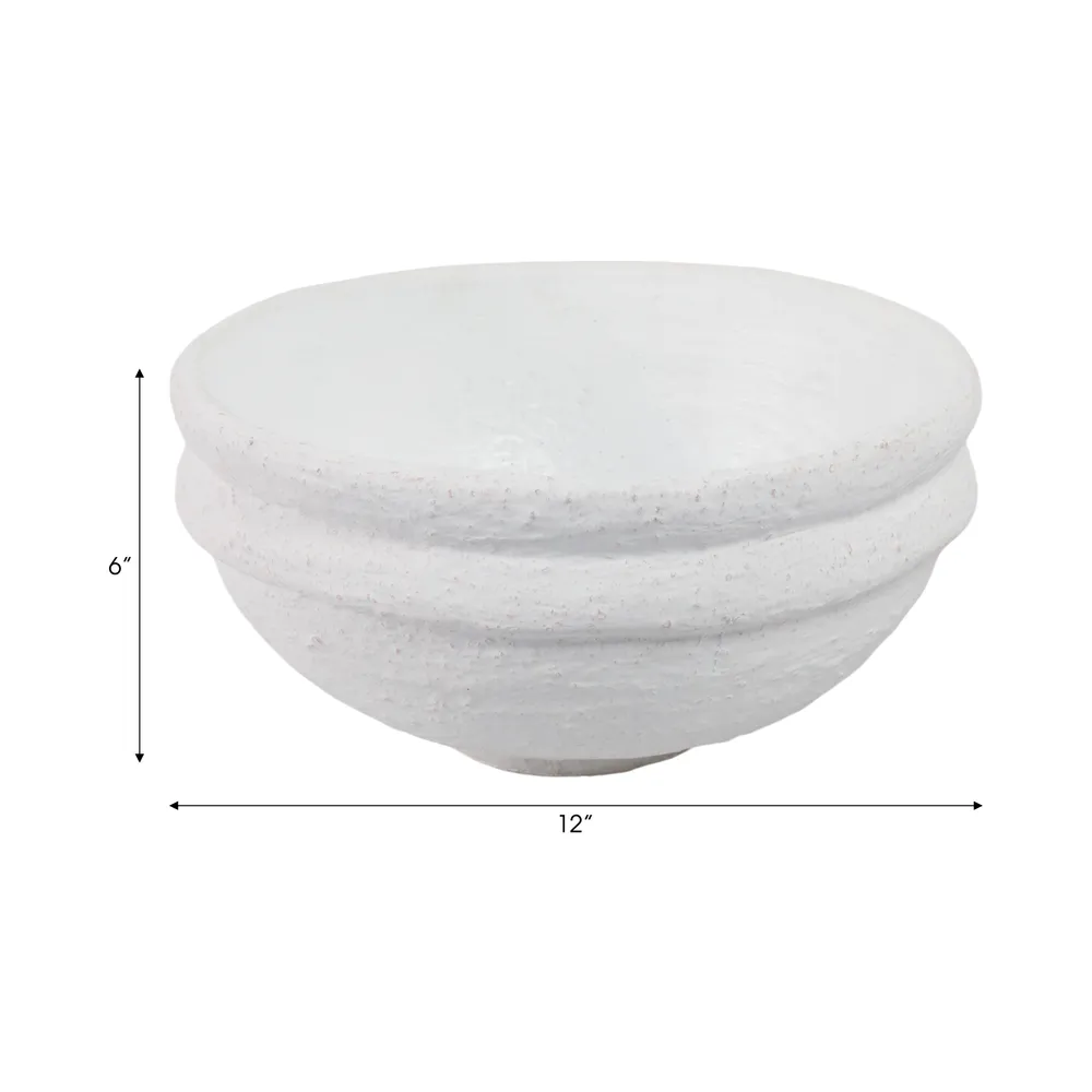 REEDWOOD WHITE BOWL 6 (IN)