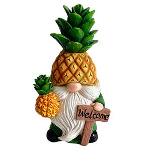 17-1/2" GNOME WEARING A PINEAPPLE HAT 1