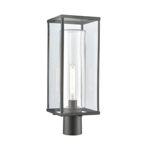Augusta 19.75'' High 1-Light Outdoor Post Light - Matte Black 3