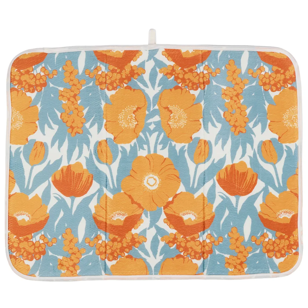 Icelandic Poppies Gold Quick Drying Mat