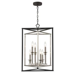 Salinger 19'' Wide 6-Light Pendant - Charcoal 1