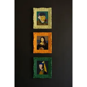 Set of 3 Framed Portrait Paintings 8