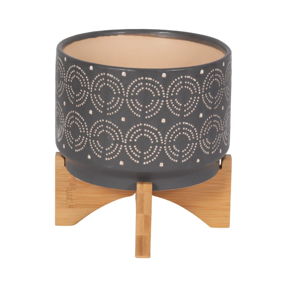 DILLONFORD GRAY PLANTER 8 (IN)