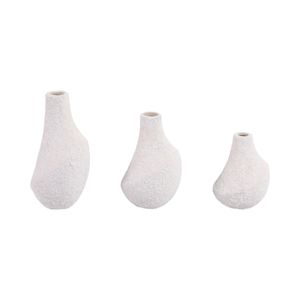 EDMONDFORD SET OF 3 IVORY VASES 9 (IN) 4