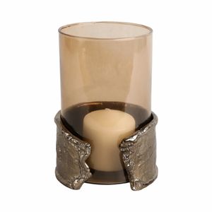 BAXTERMILL BROWN CANDLE HOLDER 8 (IN) 3