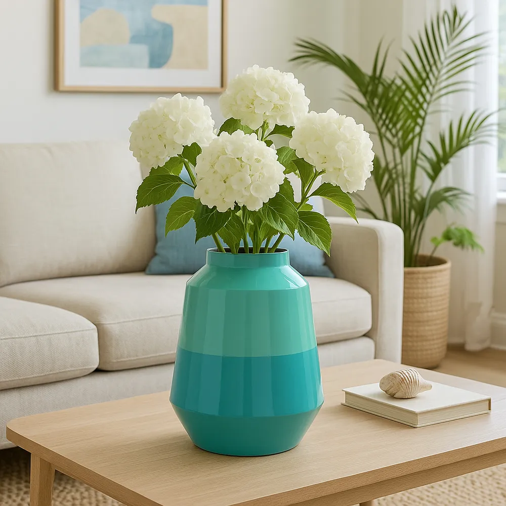 HELENAGROVE GREEN VASE 12 (IN)