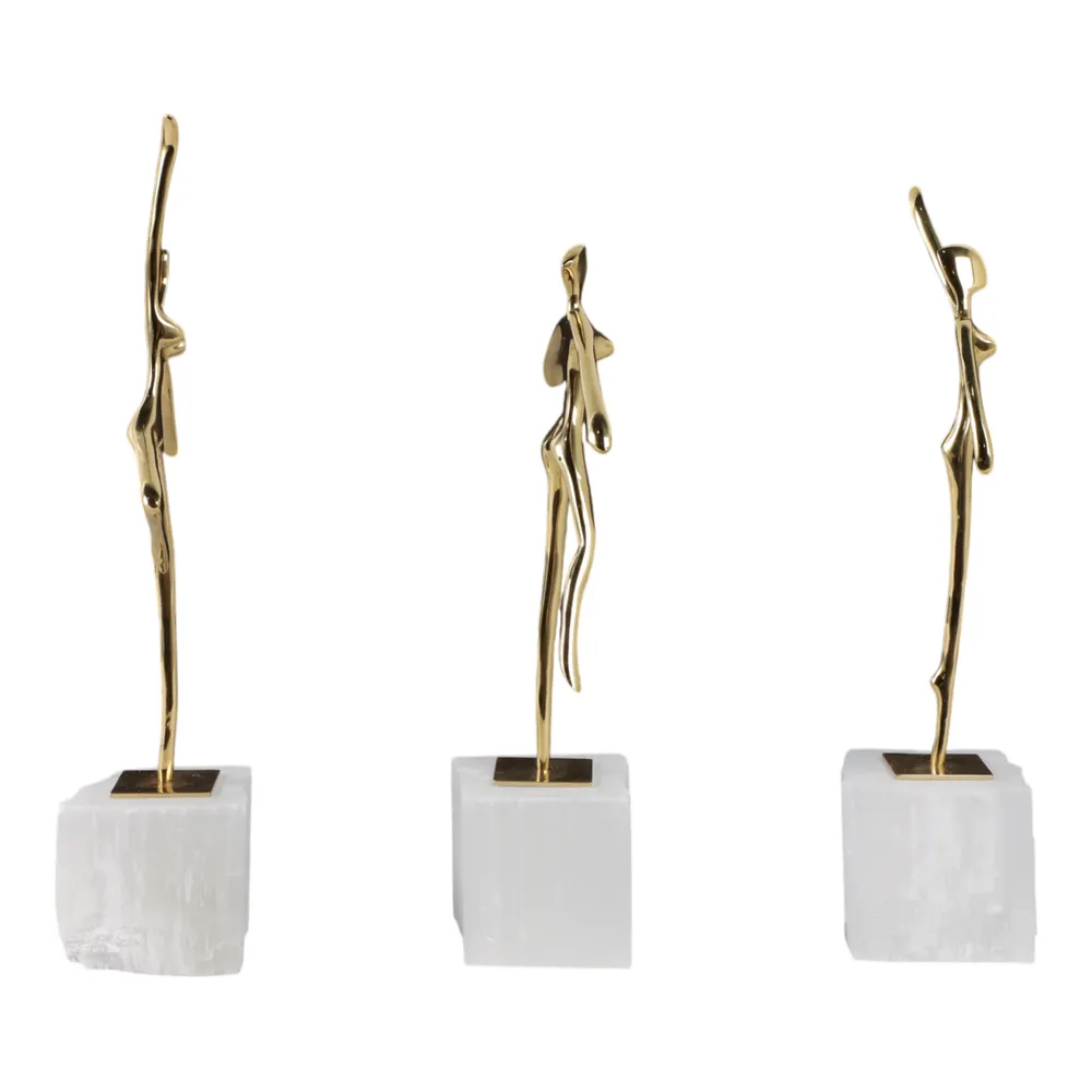 HOPEDALE SET OF 3 GOLD DECOR 13 (IN)