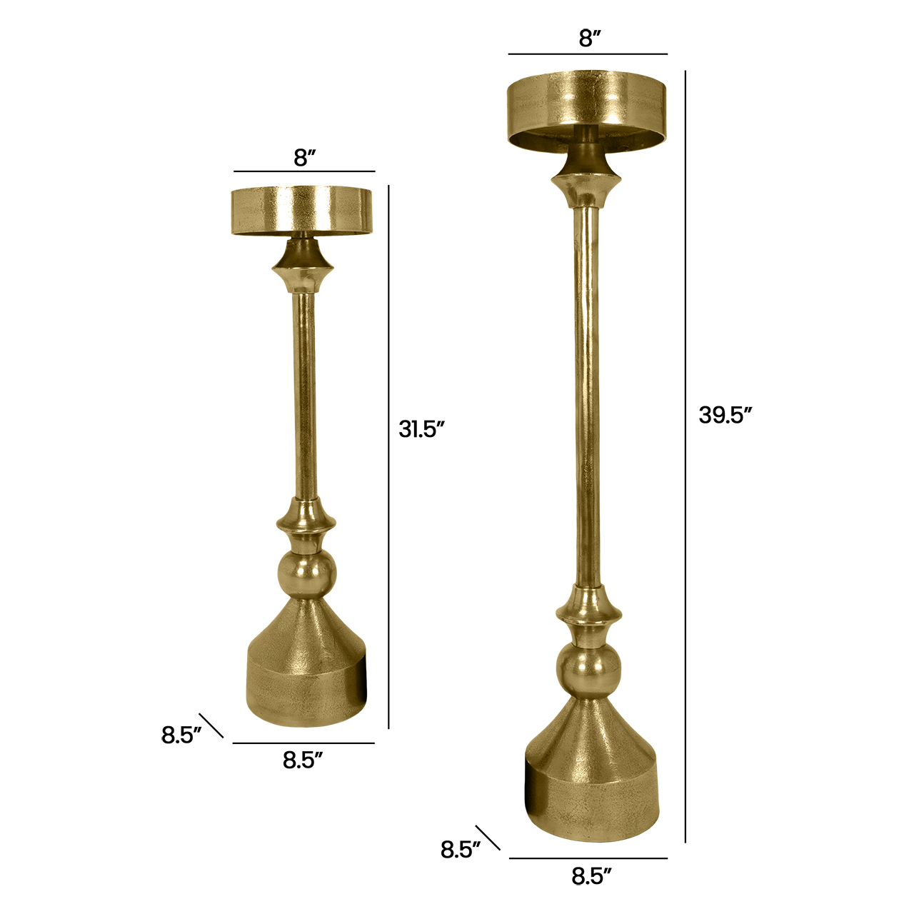 Oversized Candleholders -Set 2 3