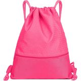 HEAVY NYLON DRAWSTRING BACKPACK - CALI STRIPE PINK 1