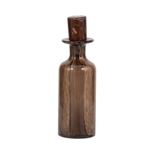 KANEVALE BROWN GLASS VASE 15 (IN) 4