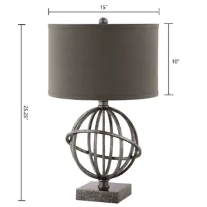 Lichfield 25.25'' High 1-Light Table Lamp - Pewter 2