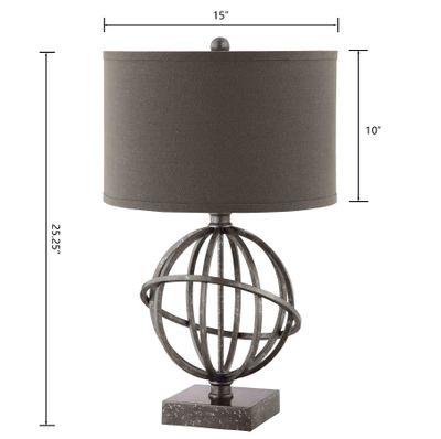 Lichfield 25.25″ High 1-Light Table Lamp - Pewter