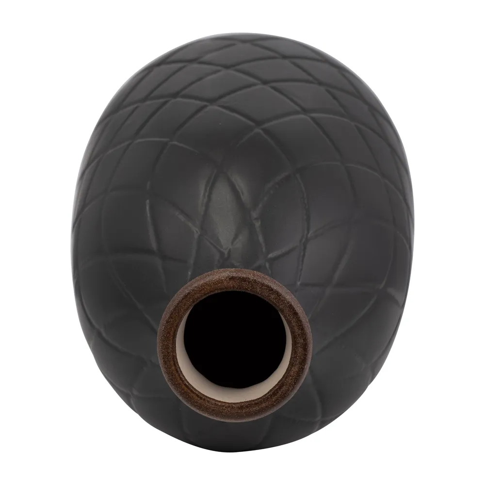 EMMONSFORD BLACK VASE 16 (IN)