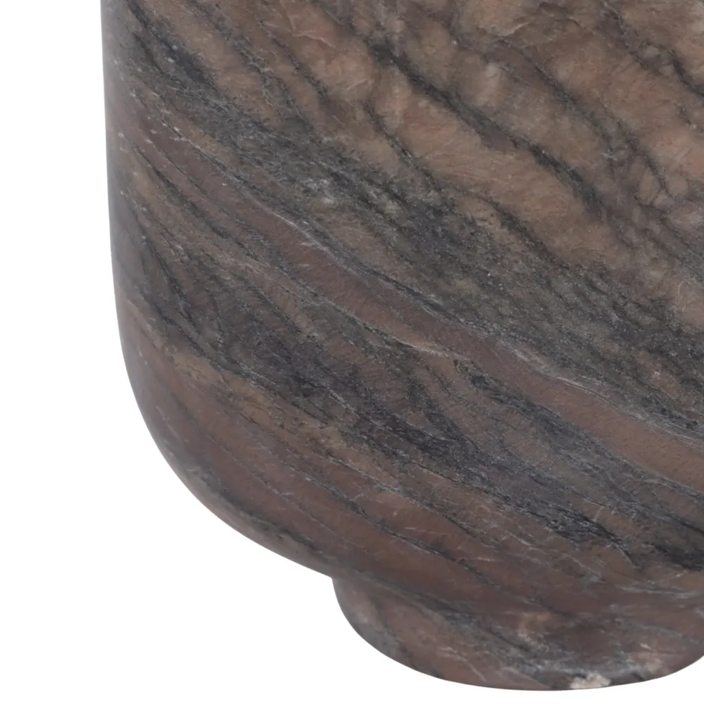 SKYLERBROOK BROWN VASE 9 (IN)