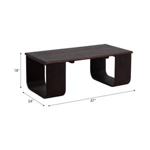 ELWYNGATE BROWN COFFEE TABLE 18 (IN) 8