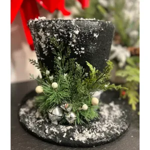 Black Top Hat Sitter 11in 1
