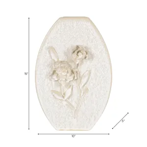 HAYESTON WHITE VASE 15 (IN) 9