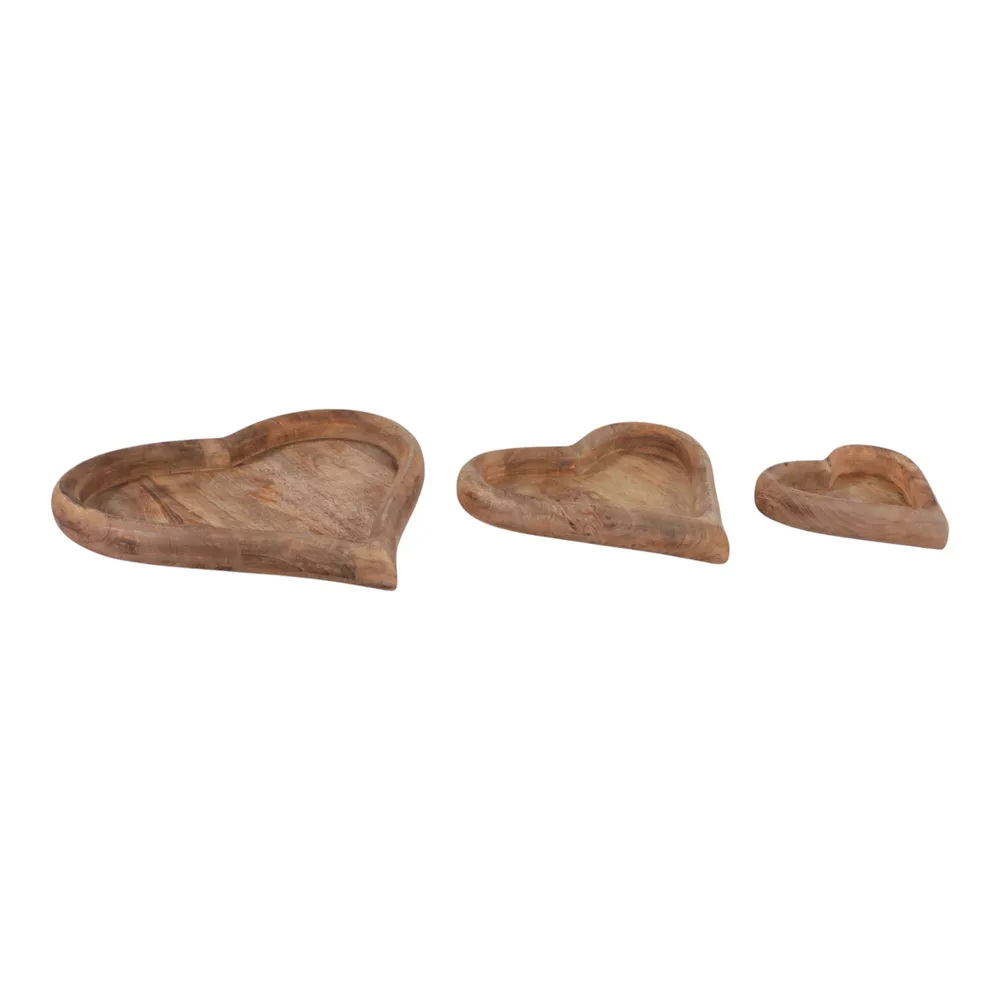 ISLESIDE SET OF 3 BROWN WOOD 2 (IN)