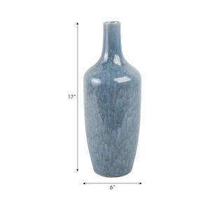 HENLEYSHAW TEAL VASE 17 (IN) 9