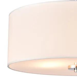 Oak Valley 16'' Wide 2-Light Flush Mount - Chrome 3
