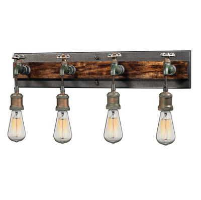 Jonas 26″ Wide 4-Light Vanity Light - Multi Tone Weathered