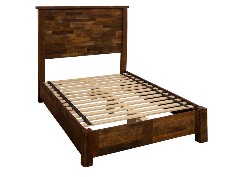Barnwood Americana Bed with Rail System - Cal King 3