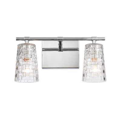Lightweave 15″ Wide 2-Light Vanity Light - Polished Nickel