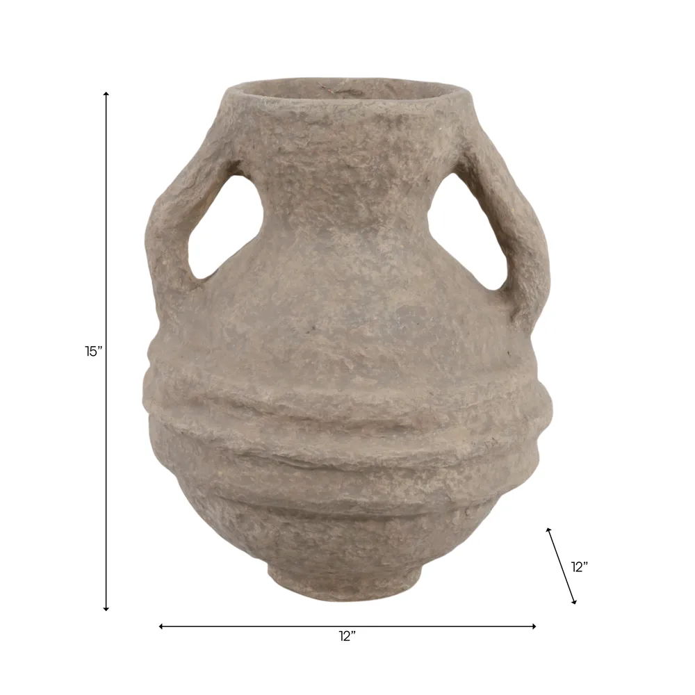 FERRIS TAN VASE 15 (IN)