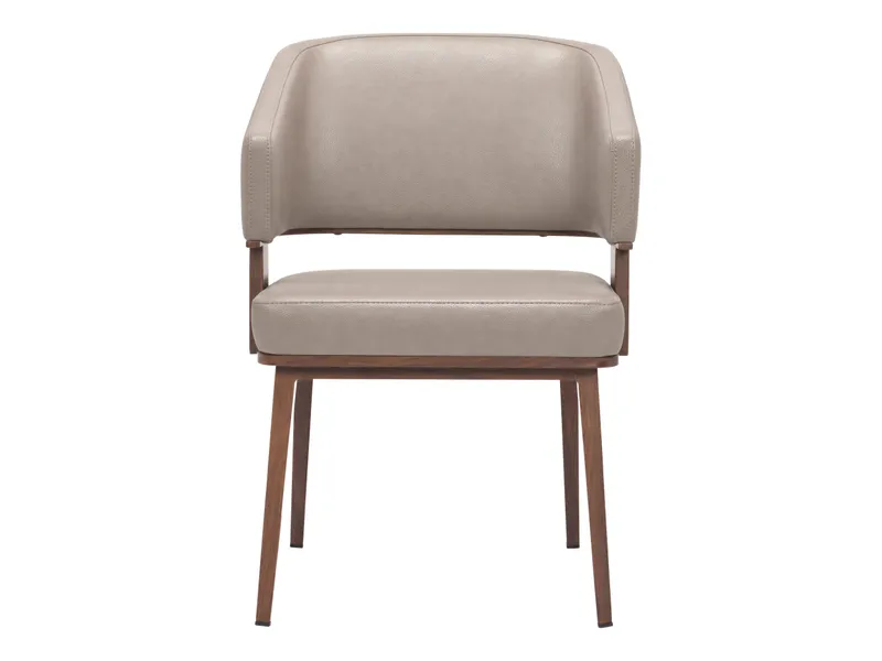 Poise Dining Chair Brown & Walnut 4