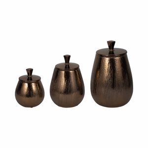 FALLONMILL SET OF 3 BRONZE VASES 11 (IN) 3