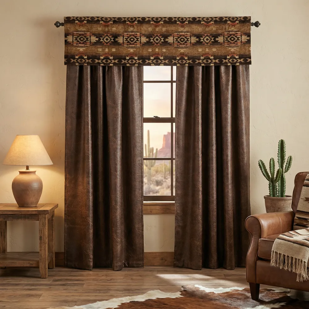 Hitchin' Post Desert - Drape Set - (2 panels/2 tiebacks)
