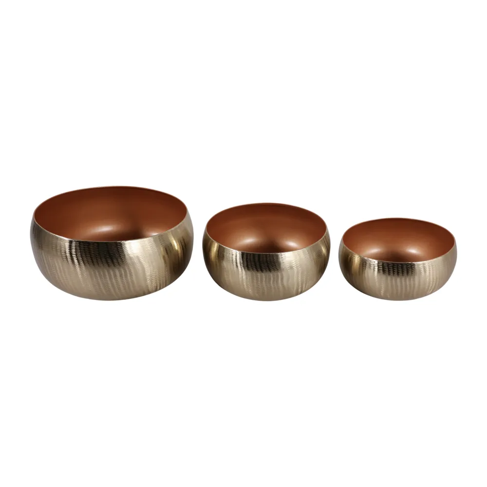 HANLEYCROSS SET OF 3 GOLD PLANTER 6 (IN)