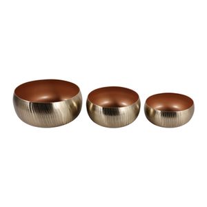 HANLEYCROSS SET OF 3 GOLD PLANTER 6 (IN) 5