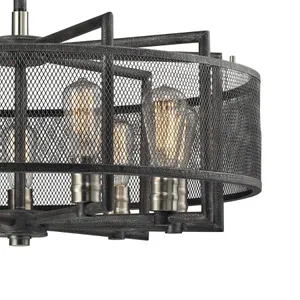 Slatington 28'' Wide 9-Light Chandelier - Brushed Nickel 4