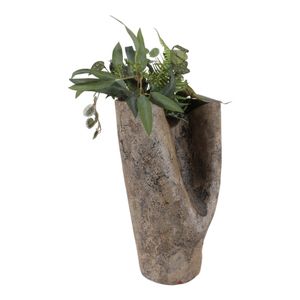 RUSHBROOK BROWN VASE 18 (IN) 3