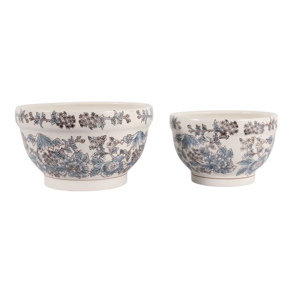 BONDVIEW SET OF 2 BLUE PLANTER 7 (IN)