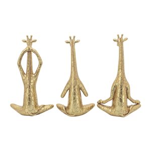 DRAPERWOOD SET OF 3 GOLD DECOR 12 (IN) 5