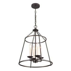 Joanie 17.25'' Wide 4-Light Pendant - Old Bronze 6