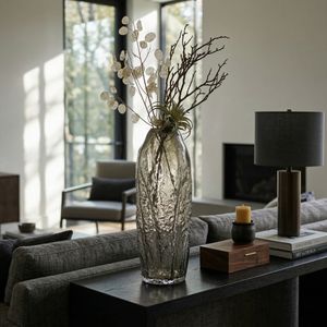 DERMOTWELL CLEAR GLASS VASE 20 (IN) 11