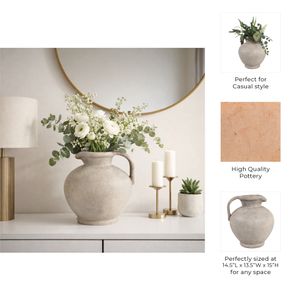 DUNLAPBURN IVORY VASE 15 (IN) 11