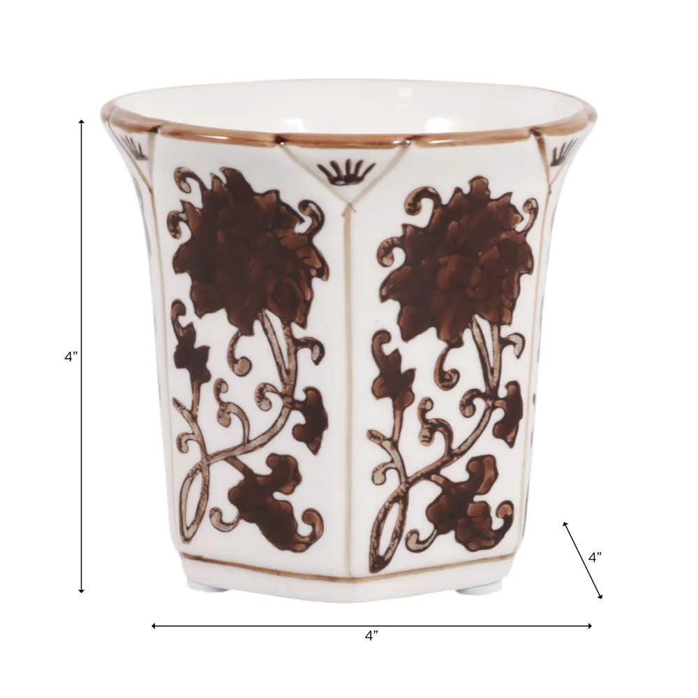 GREERWORTH BROWN CANDLE 4 (IN)
